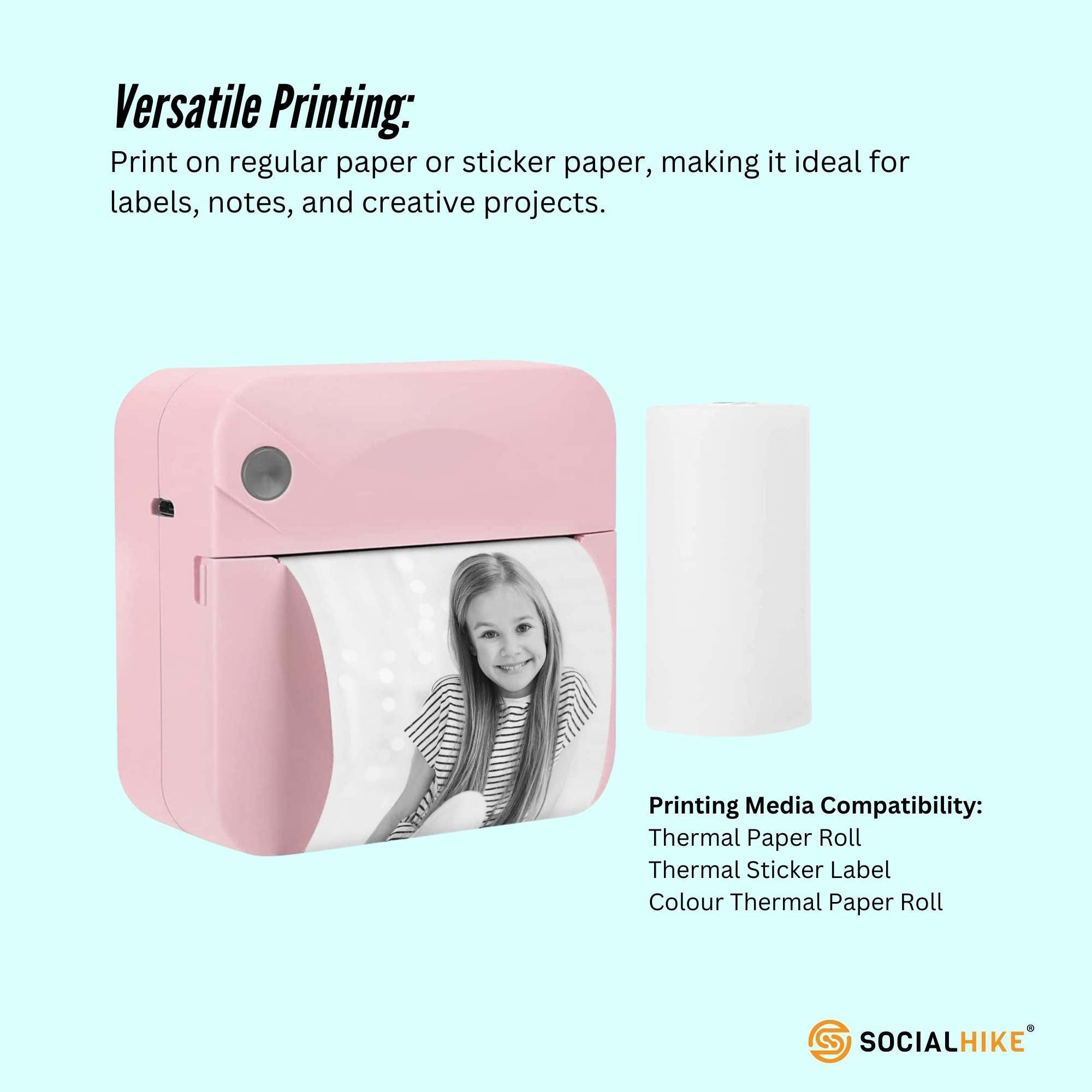 Mini Wireless Pocket Thermal Printer